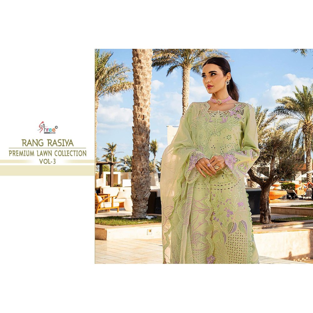 RANG RASIYA PREMIUM LAWN COLLECTION VOL 3 SHREE FABS