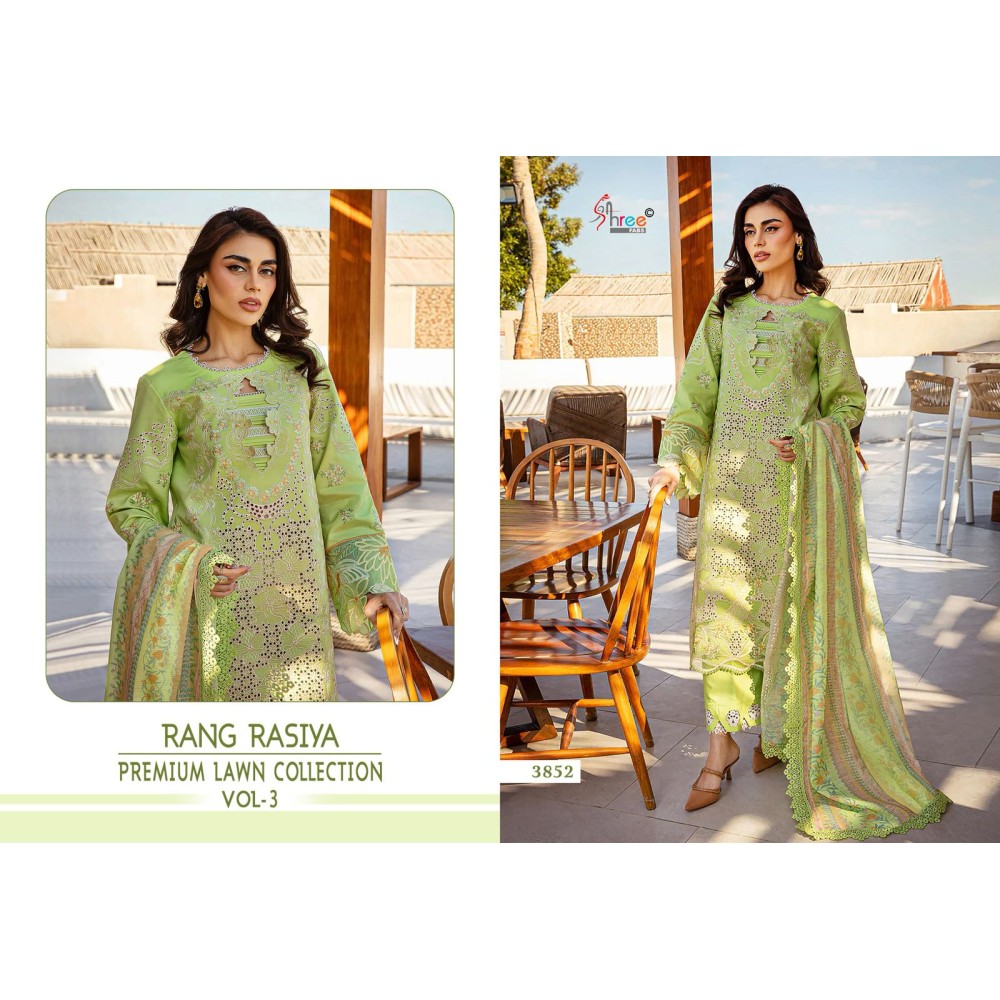 RANG RASIYA PREMIUM LAWN COLLECTION VOL 3 SHREE FABS