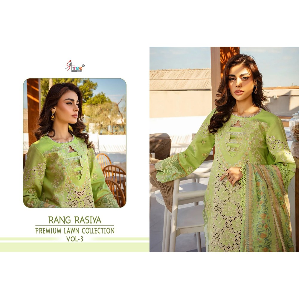 RANG RASIYA PREMIUM LAWN COLLECTION VOL 3 SHREE FABS