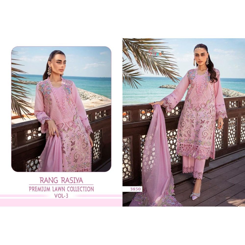 RANG RASIYA PREMIUM LAWN COLLECTION VOL 3 SHREE FABS