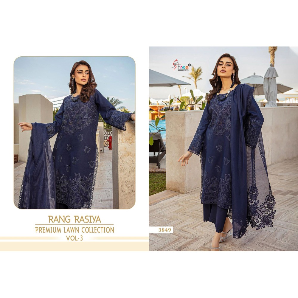 RANG RASIYA PREMIUM LAWN COLLECTION VOL 3 SHREE FABS