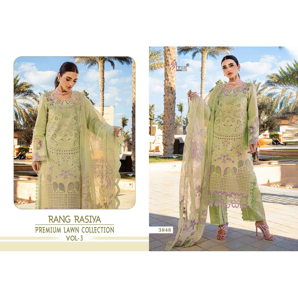 RANG RASIYA PREMIUM LAWN COLLECTION VOL 3 SHREE FABS