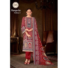 RANGEELA 1 ALOK SUITS   (Cotton Dupatta)