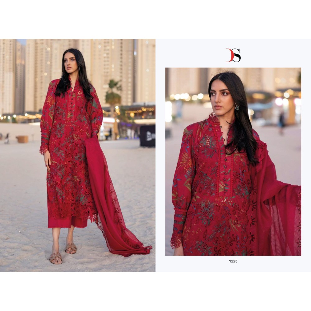 RANGRASIYA LAWN 25-3 BY DEEPSY (Cotton Dupatta)