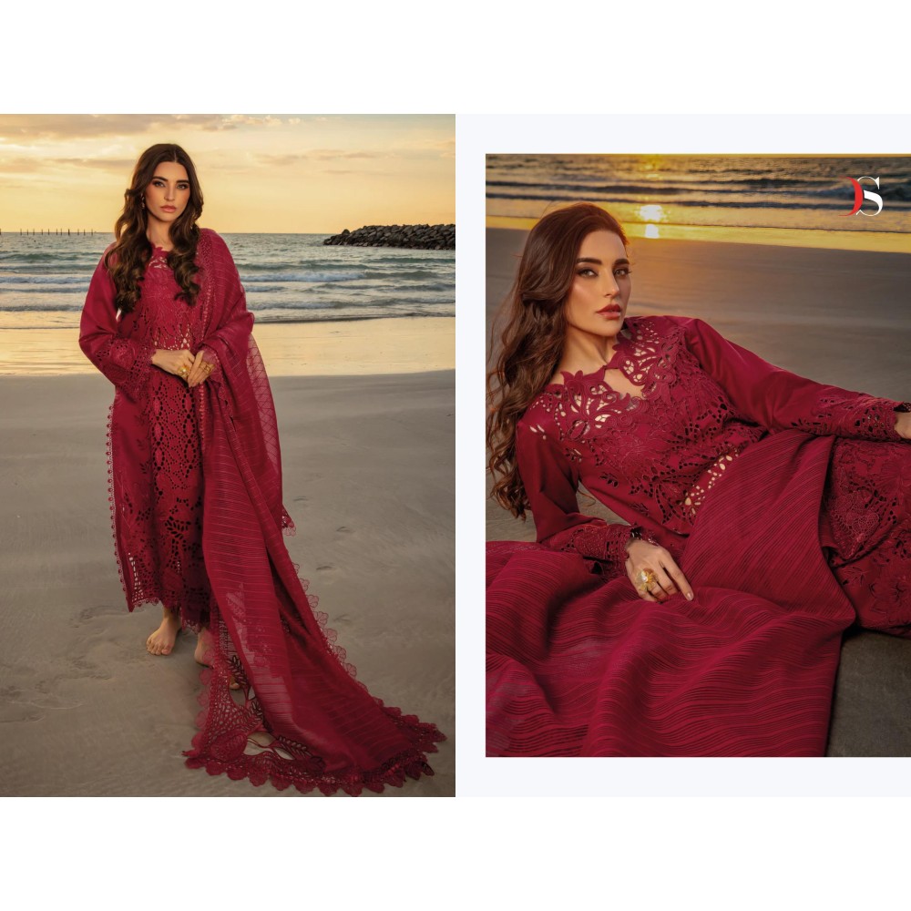 RANGRASIYA PREMIUM LAWN 25-2 BY DEEPSY (Cotton Dupatta)