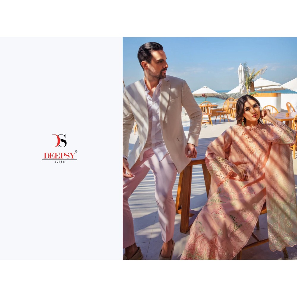 RANGRASIYA PREMIUM LAWN 25-2 BY DEEPSY (Cotton Dupatta)