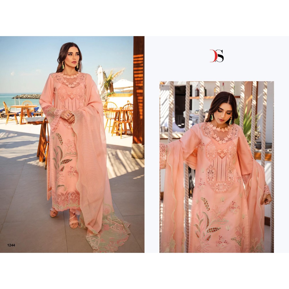RANGRASIYA PREMIUM LAWN 25-2 BY DEEPSY (Cotton Dupatta)