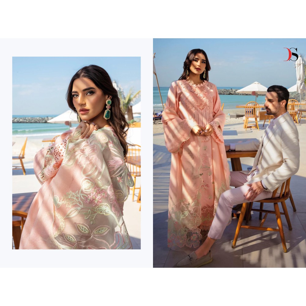 RANGRASIYA PREMIUM LAWN 25-2 BY DEEPSY (Cotton Dupatta)