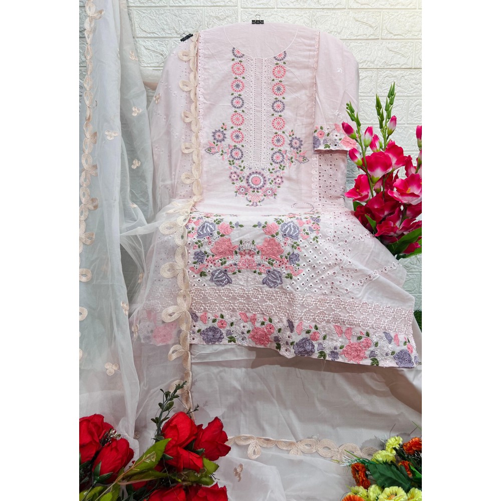 RANGREZ 25 VOL 1 LUXURY LAWN COLLECTION AFROZEH (Cotton Dupatta)