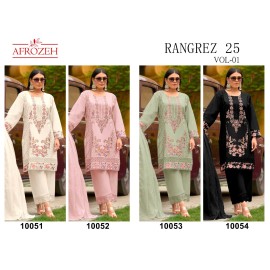 RANGREZ 25 VOL 1 LUXURY LAWN COLLECTION AFROZEH (Cotton Dupatta)