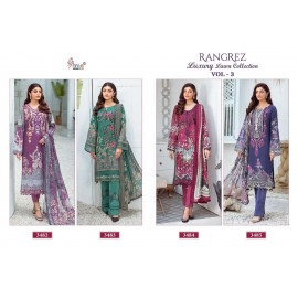 RANGREZ LUXURY LAWN COLLECTION VOL 3 SHREE (Chiffon Dupatta)