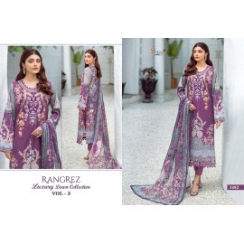 RANGREZ LUXURY LAWN COLLECTION VOL 3 SHREE (Cotton Dupatta)