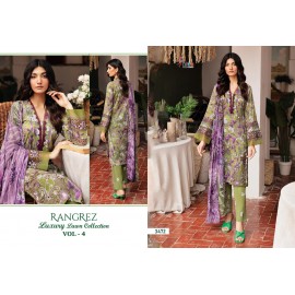 RANGREZ LUXURY LAWN COLLECTION VOL 4 SHREE (Chiffon Dupatta)