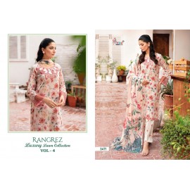 RANGREZ LUXURY LAWN COLLECTION VOL 4 SHREE (Chiffon Dupatta)