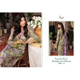 RANGREZ LUXURY LAWN COLLECTION VOL 4 SHREE (Chiffon Dupatta)