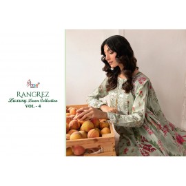 RANGREZ LUXURY LAWN COLLECTION VOL 4 SHREE (Chiffon Dupatta)