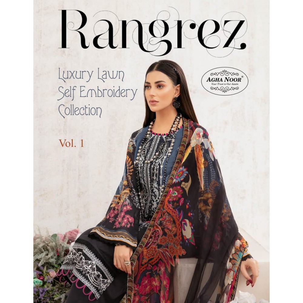 RANGREZ VOL 1 LAXURY  COLLECTION  (Cotton Dupatta)