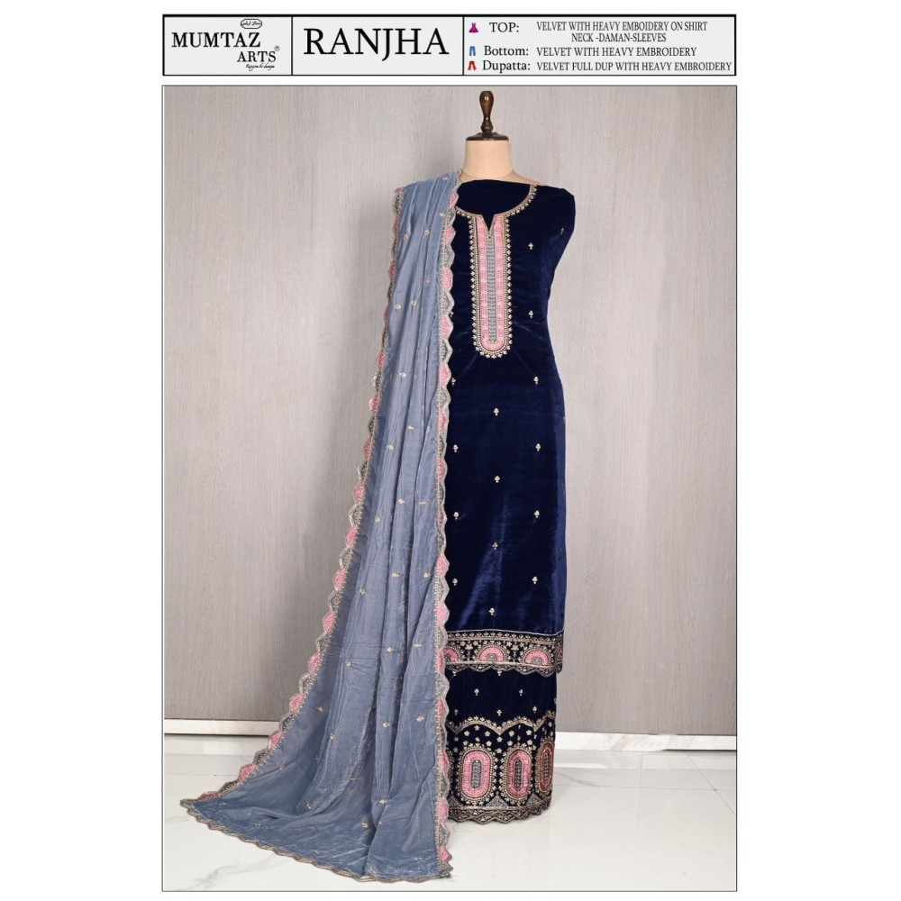 RANJHA VELVET MUMTAZ ARTS (winter Collection)