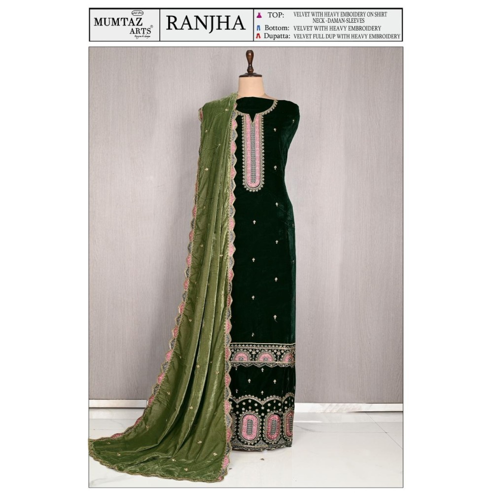RANJHA VELVET MUMTAZ ARTS (winter Collection)