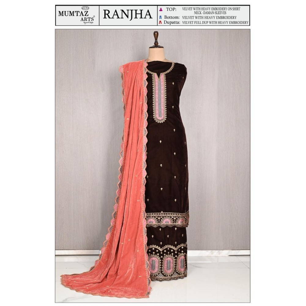 RANJHA VELVET MUMTAZ ARTS (winter Collection)