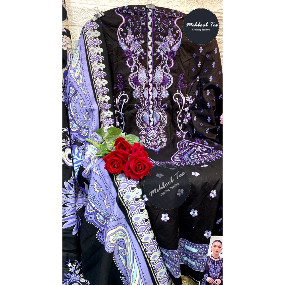 REET BY RAMSA LAWN COLLECTION VOL 1 MEHBOOB TEX (Chiffon Dupatta)