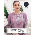 REET BY RAMSA LAWN COLLECTION VOL 1 MEHBOOB TEX (Chiffon Dupatta)