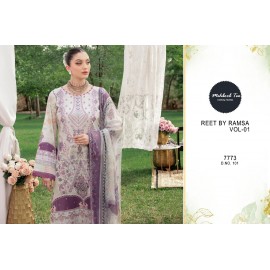 REET BY RAMSA LAWN COLLECTION VOL 1 MEHBOOB TEX (Chiffon Dupatta)