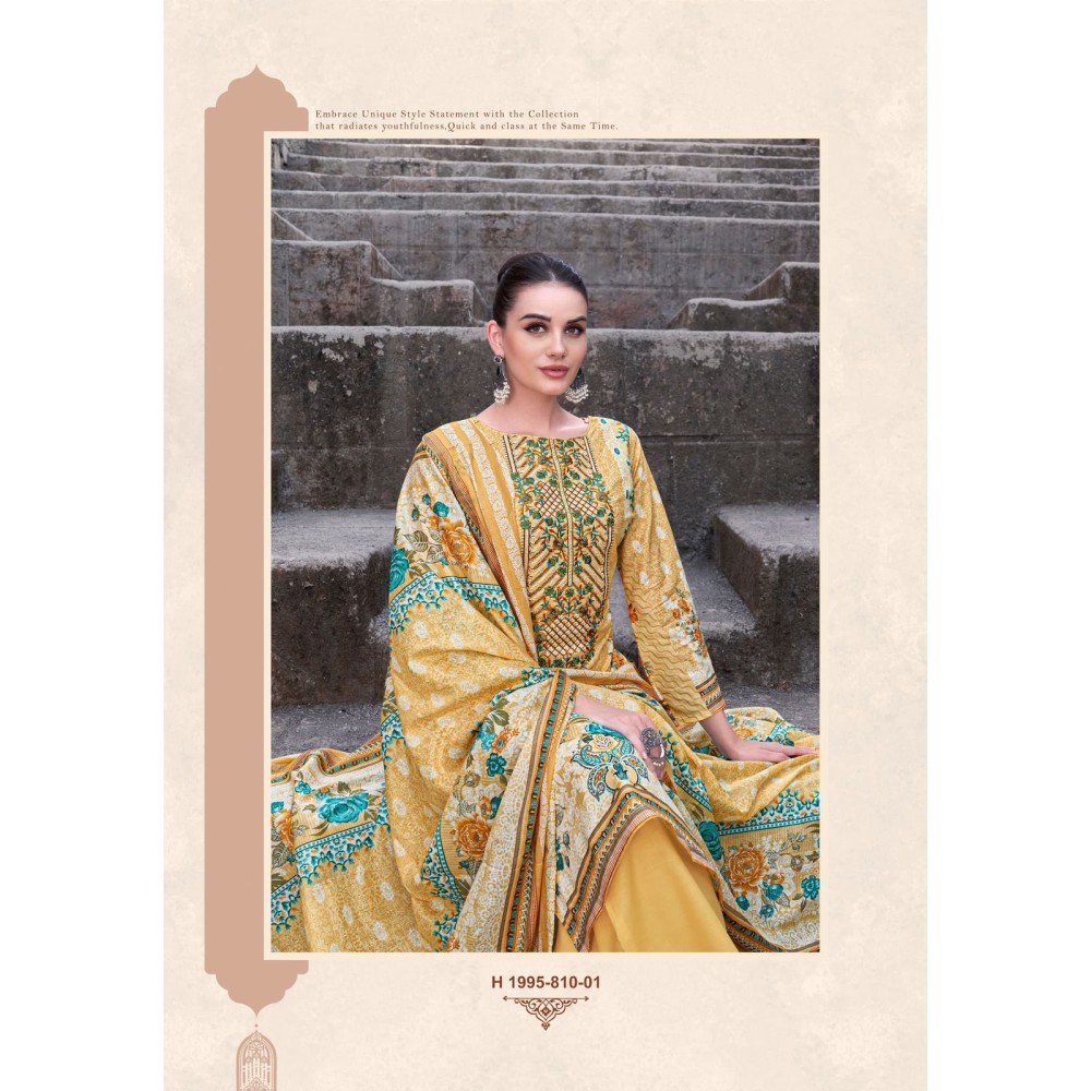 RIHAANA 10 ALOK SUITS  (Cotton dupatta)