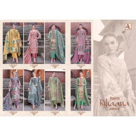 RIHAANA 10 ALOK SUITS  (Cotton dupatta)