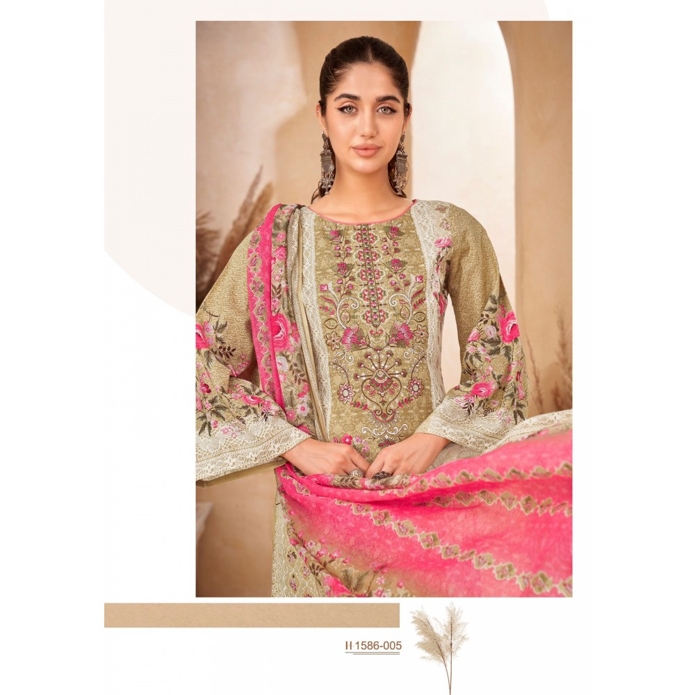 RIHAANA 3 R ALOK SUITS  (Cotton dupatta)