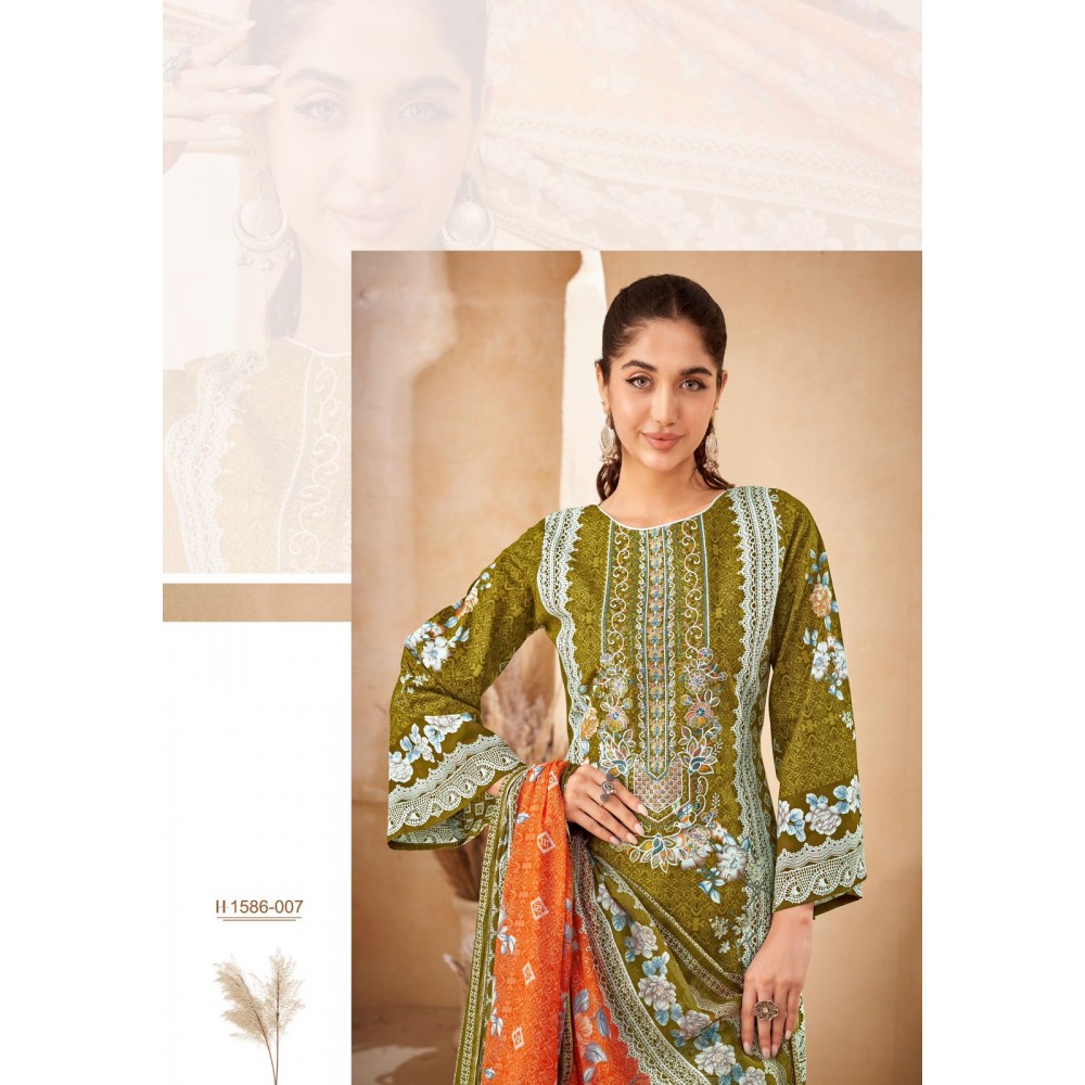 RIHAANA 3 R ALOK SUITS  (Cotton dupatta)