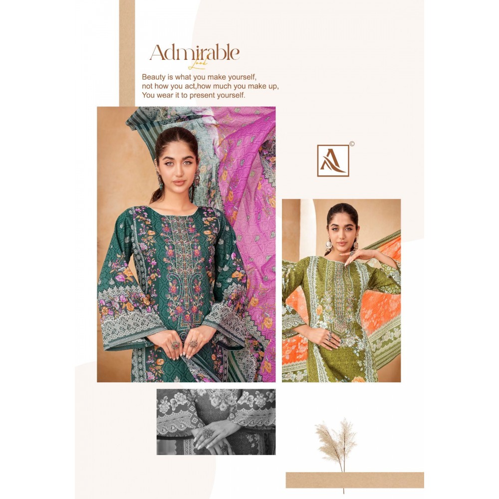 RIHAANA 3 R ALOK SUITS  (Cotton dupatta)