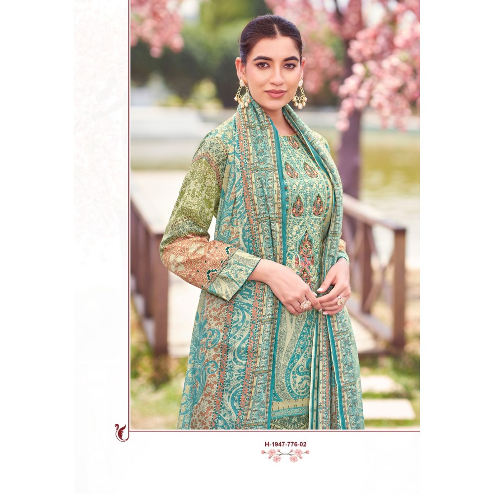 RIHAANA 9 ALOK SUITS  (Cotton dupatta)
