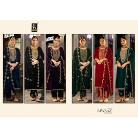 RIWAAZ 2 VELVET RK GOLD (Winter Collection)