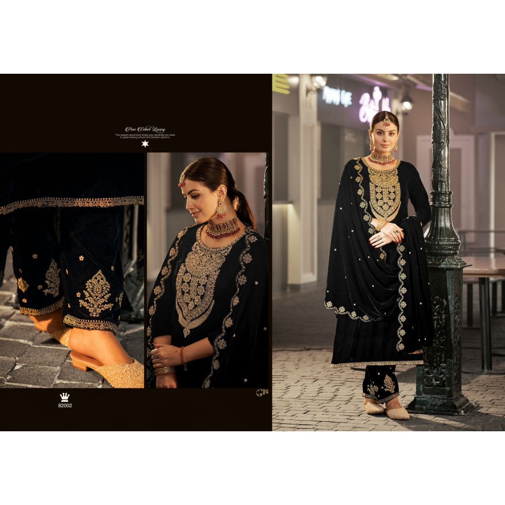 RIWAAZ 2 VELVET RK GOLD (Winter Collection)