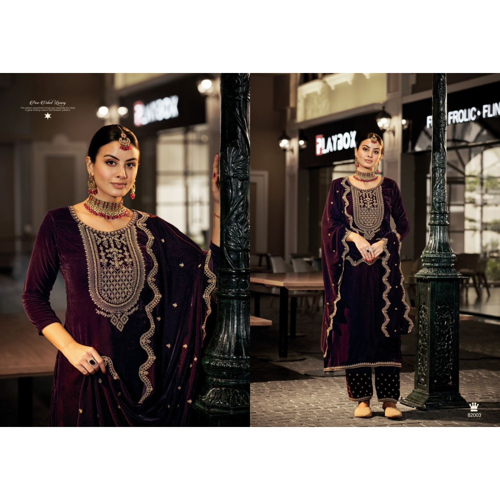 RIWAAZ 2 VELVET RK GOLD (Winter Collection)