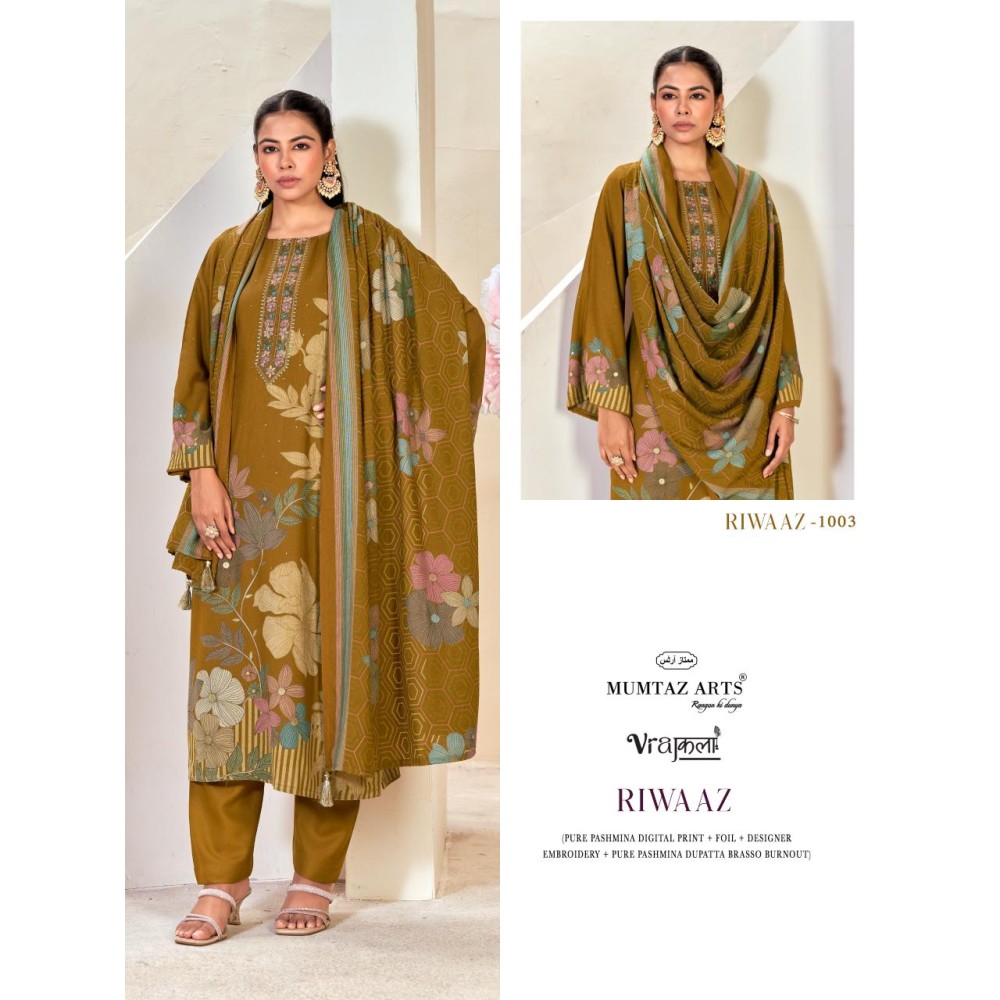 RIWAAZ BRASSO DUP MUMTAZ ARTS (winter Collection)