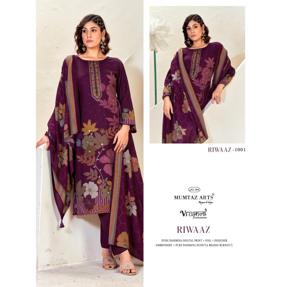 RIWAAZ BRASSO DUP MUMTAZ ARTS (winter Collection)