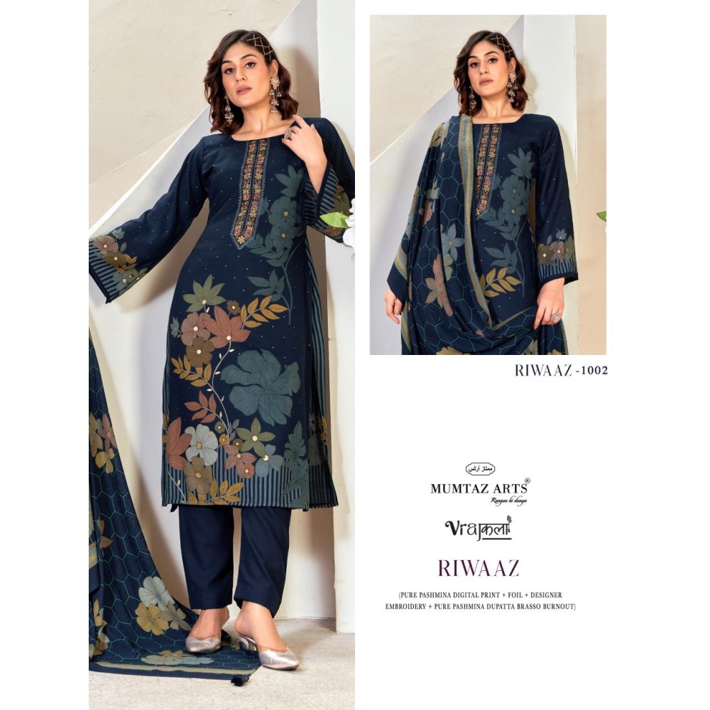 RIWAAZ BRASSO DUP MUMTAZ ARTS (winter Collection)