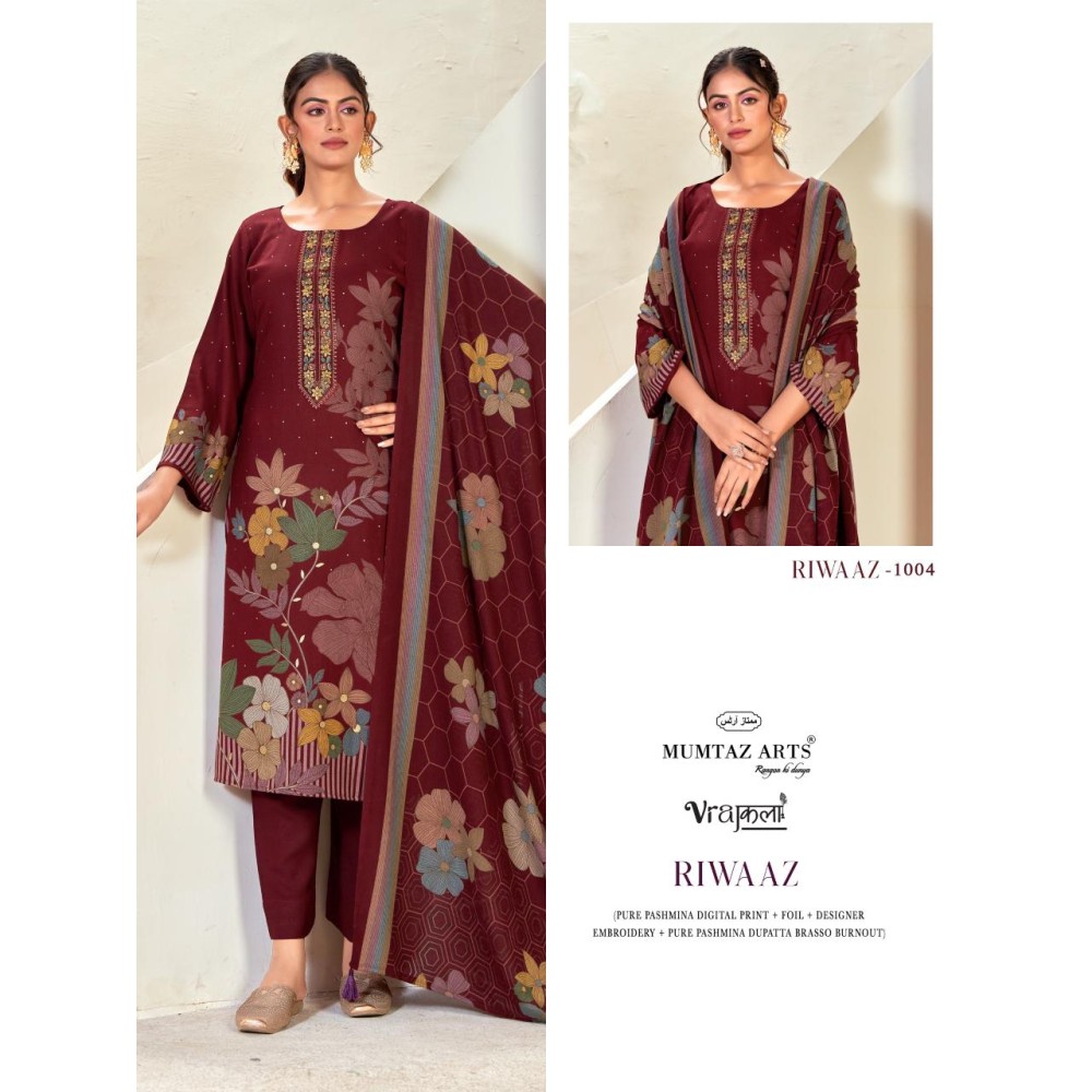 RIWAAZ BRASSO DUP MUMTAZ ARTS (winter Collection)