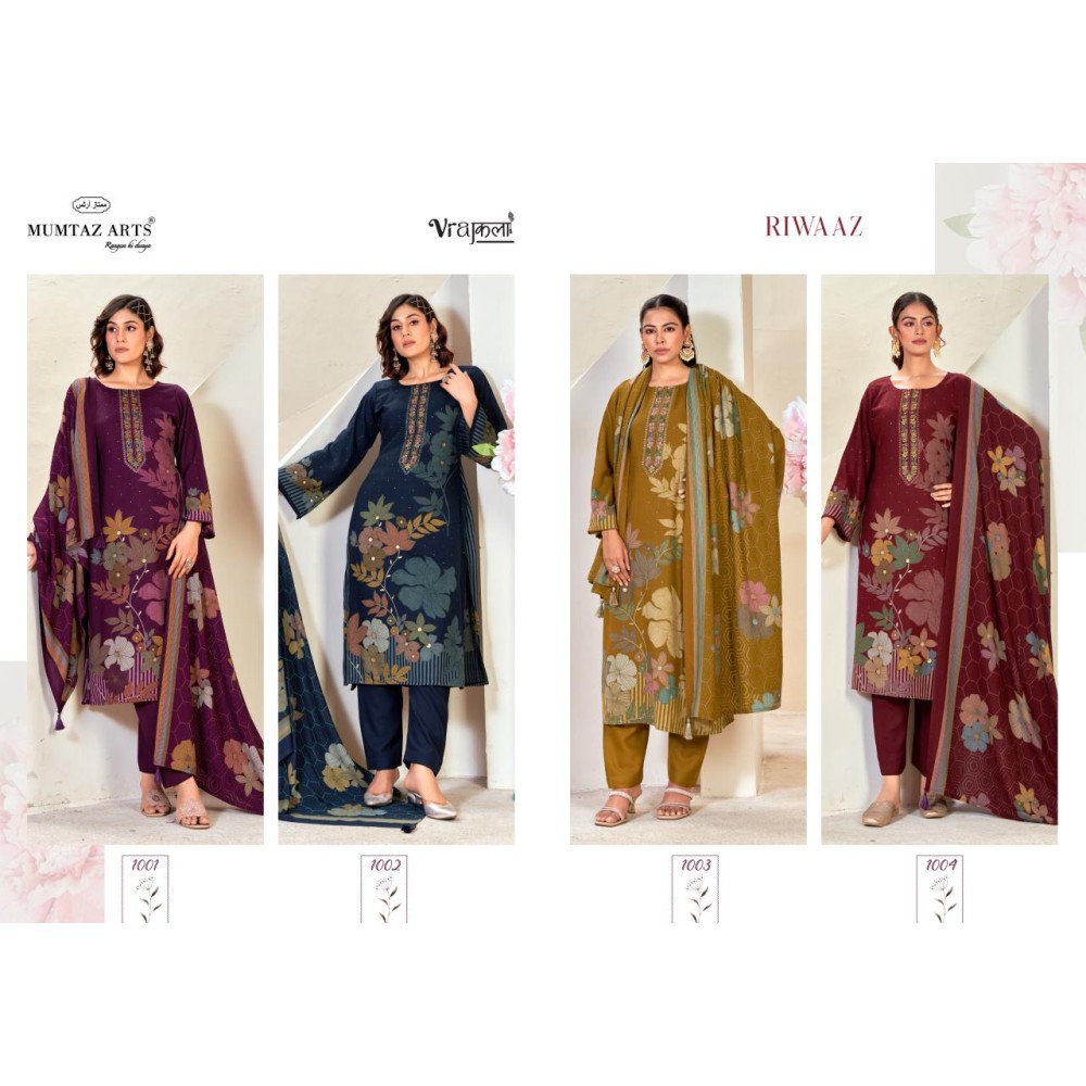 RIWAAZ BRASSO DUP MUMTAZ ARTS (winter Collection)