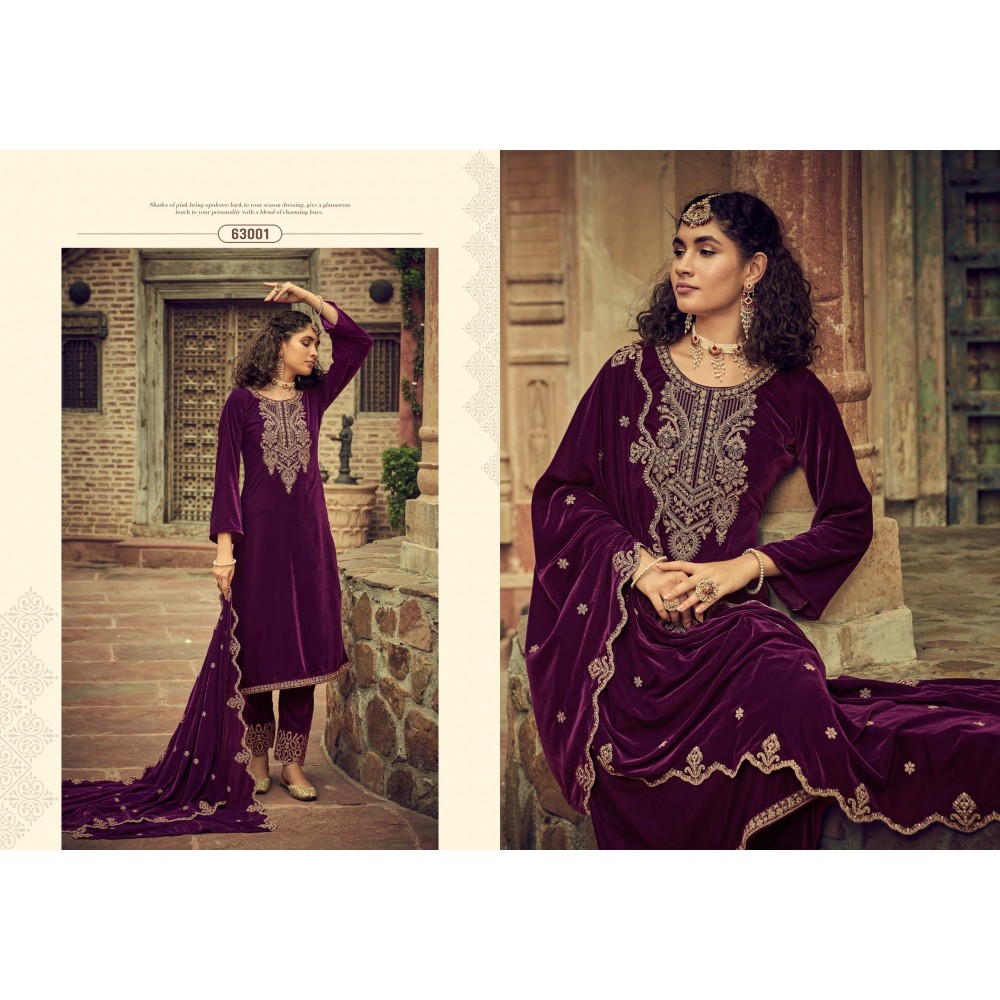 RIWAAZ VELVET RK GOLD (Winter Collection)