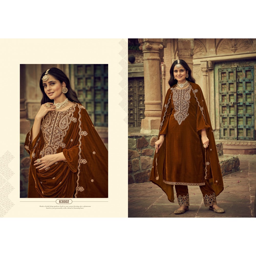 RIWAAZ VELVET RK GOLD (Winter Collection)