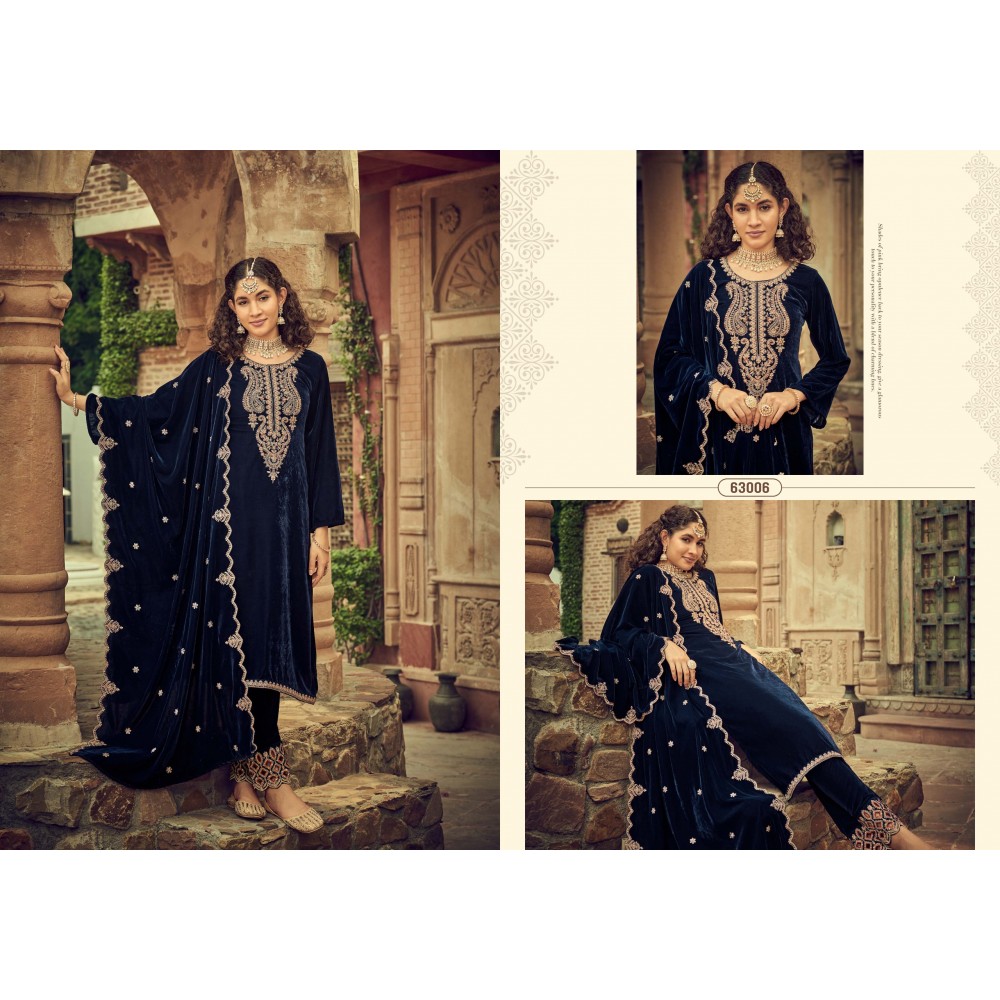 RIWAAZ VELVET RK GOLD (Winter Collection)