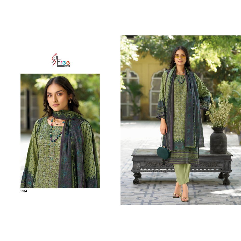 RIWAYAT LAWN EMB COLLECTION 2025 SHREE (cotton Dupatta)