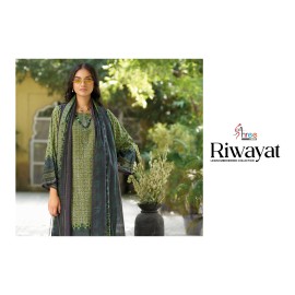 RIWAYAT LAWN EMB COLLECTION 2025 SHREE (cotton Dupatta)