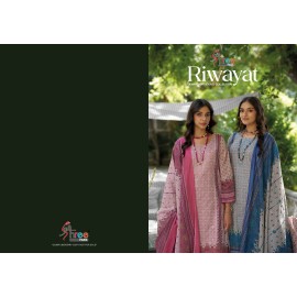 RIWAYAT LAWN EMB COLLECTION 2025 SHREE (cotton Dupatta)