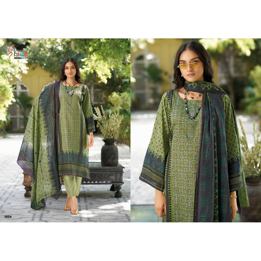 RIWAYAT LAWN EMB COLLECTION 2025 SHREE (cotton Dupatta)