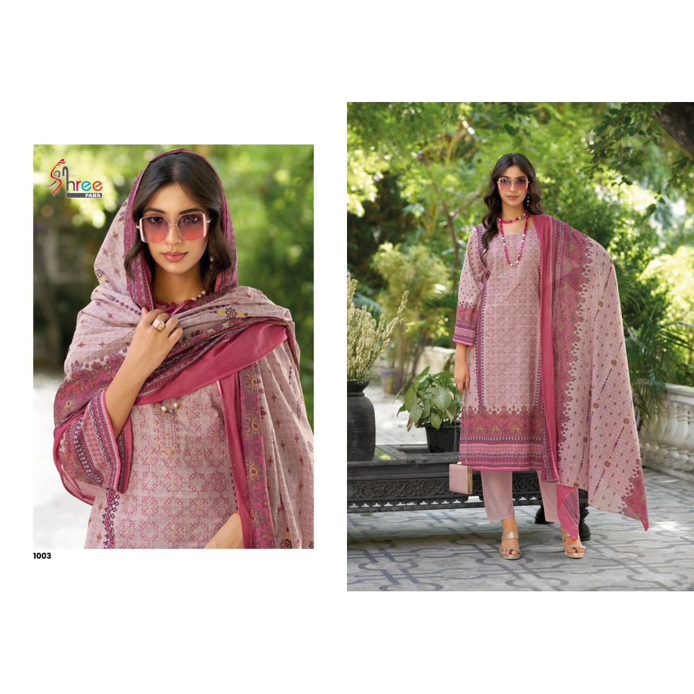 RIWAYAT LAWN EMB COLLECTION 2025 SHREE (cotton Dupatta)