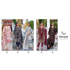 RIWAYAT PREMIUM EMBROIDERED LAWN COLLECTION DS (Chiffon Dupatta)